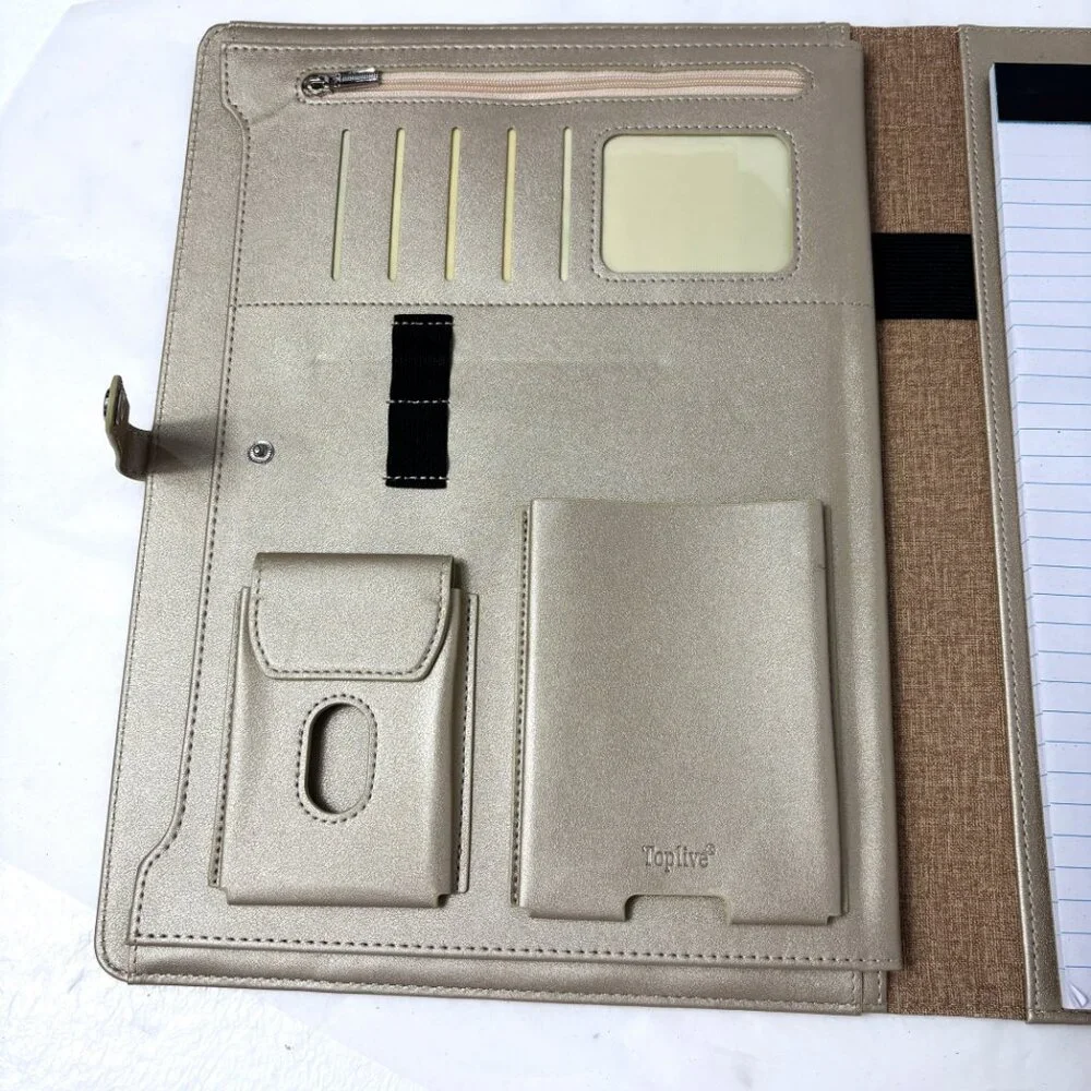 Toplive Business Executive Padfolio Conference Folder EUC